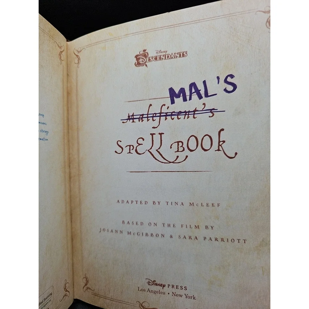 Descendants: Mal's Spell Book by‎ Disney Books (2015, Hardcover)